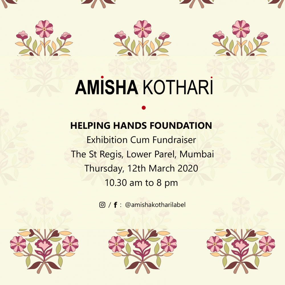 amisha kothari label helping hands mumbai