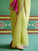 amisha-kothari-label-festive-2024-rangraag-savitri-saree-green-5