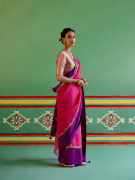 amisha-kothari-label-festive-2024-rangraag-sundari-saree-hot=pink-3