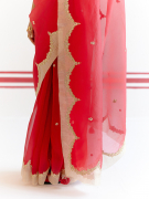 amisha-kothari-label-kikli-sarees-iindrani-red-7