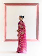 amisha-kothari-label-kikli-sarees-indra-hot-pink-2