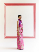 amisha-kothari-label-kikli-sarees-indra-hot-pink-3