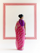 amisha-kothari-label-kikli-sarees-indra-hot-pink-4