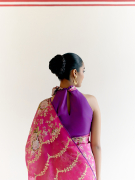 amisha-kothari-label-kikli-sarees-indra-hot-pink-7