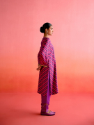 amisha-kothari-label-festive-2025-leheriya-tunic-set-hot-pink-purple-3