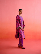 amisha-kothari-label-festive-2025-leheriya-tunic-set-hot-pink-purple-2