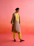 amisha-kothari-label-festive-2025-leheriya-tunic-set-purple-lime-green-1