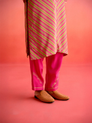 amisha-kothari-label-festive-2025-leheriya-tunic-set-hot-pink-lime-green-6