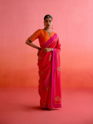 amisha-kothari-label-festive-2025-pachranga-saree-red-2
