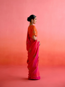 amisha-kothari-label-festive-2025-pachranga-saree-red-3