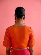 amisha-kothari-label-blouse-pachrangi-orange-2