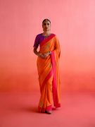amisha-kothari-label-festive-2025-pachranga-saree-orange-4