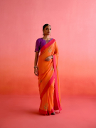 amisha-kothari-label-festive-2025-pachranga-saree-orange-2
