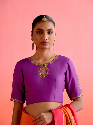 amisha-kothari-label-blouse-pachrangi-orange-1