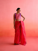 amisha-kothari-label-blouse-ambika-hot-pink-purple-2
