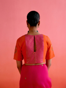 amisha-kothari-label-blouse-sheetal-blouse-orange-hot-pink-2