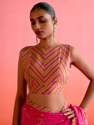 amisha-kothari-label-festive-2025-saree-mehrab-hot-pink-6