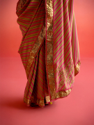 amisha-kothari-label-festive-2025-leher-saree-lime-green-hot-pink-6