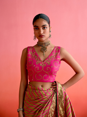 amisha-kothari-label-blouse-mohini-hot-pink-1