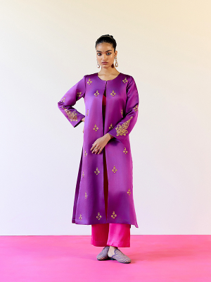 amisha-kothari-label-jawai-jakcet-set-purple-hot-pink-1