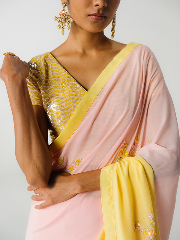 amisha-kothari-label-festive-2026-blouse-rekha-pink-yellow-3