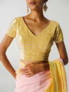 amisha-kothari-label-festive-2026-blouse-rekha-pink-yellow-2