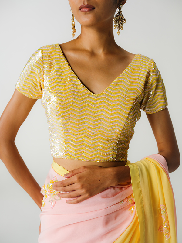 amisha-kothari-label-festive-2026-blouse-rekha-pink-yellow-2