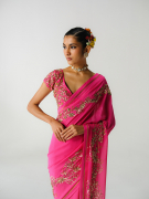amisha-kothari-label-festive-2026-blouse-gulkar-hot-pink-3
