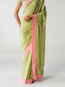amisha-kothari-label-festive-2026-sarees-saanjh-green-7