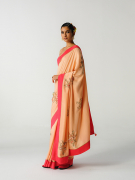 amisha-kothari-label-festive-2026-sarees-saanjh-pale-pink-red-2
