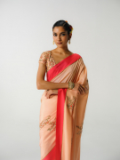 amisha-kothari-label-festive-2026-sarees-saanjh-pale-pink-red-4