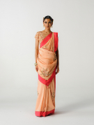 amisha-kothari-label-festive-2026-sarees-saanjh-pale-pink-red-5