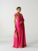 amisha-kothari-label-festive-2026-abha-saree-hot-pink-5