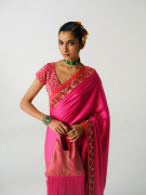 amisha-kothari-label-festive-2026-abha-saree-hot-pink-6
