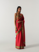 amisha-kothari-label-festive-2026-arka-saree-red-3